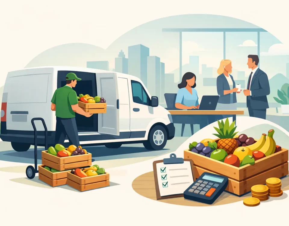 Hvad koster levering af frugtkasser til jobbet?