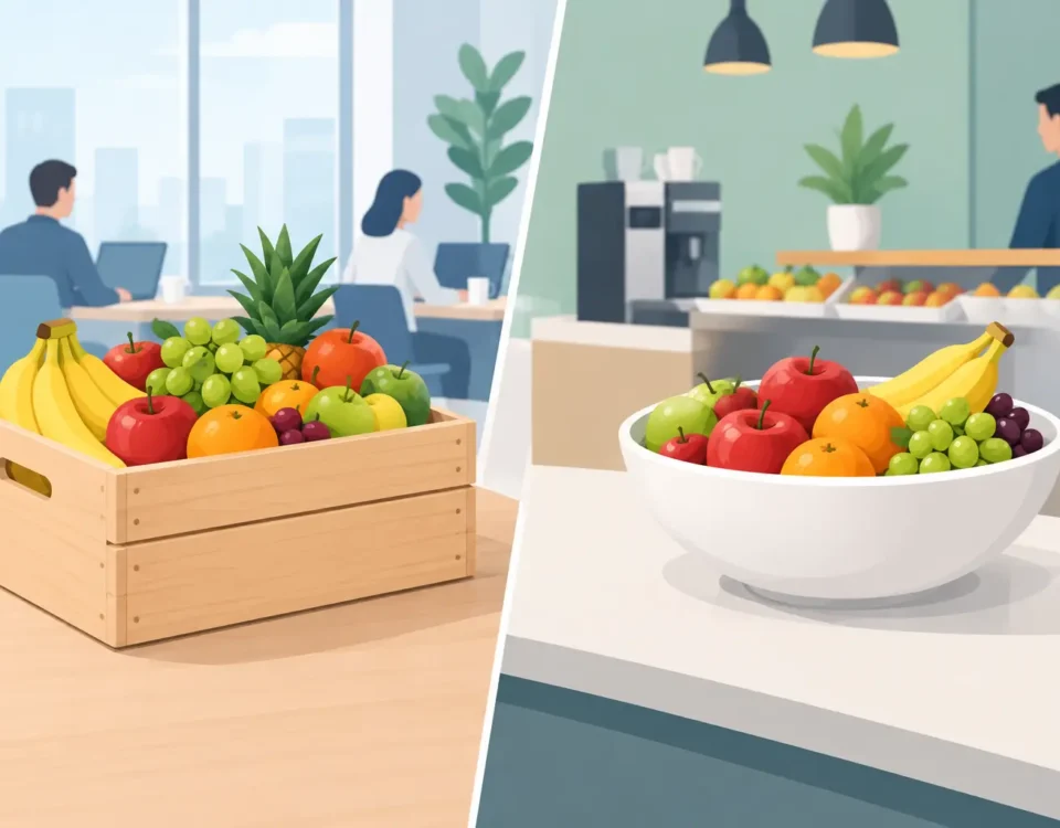 Frugtkasser versus kantinefrugt på kontoret