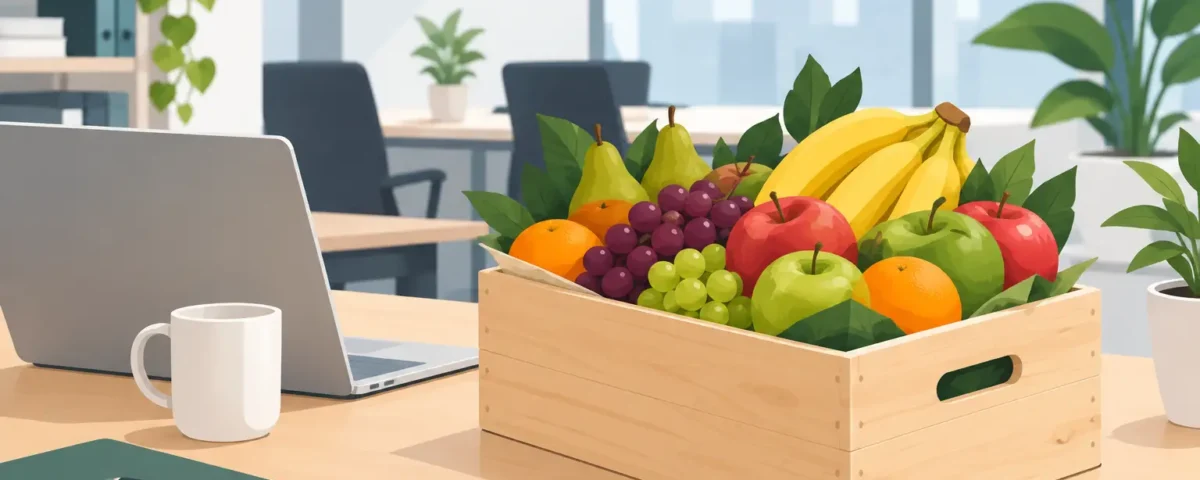 Økologiske frugtkasser anmeldelse til kontoret