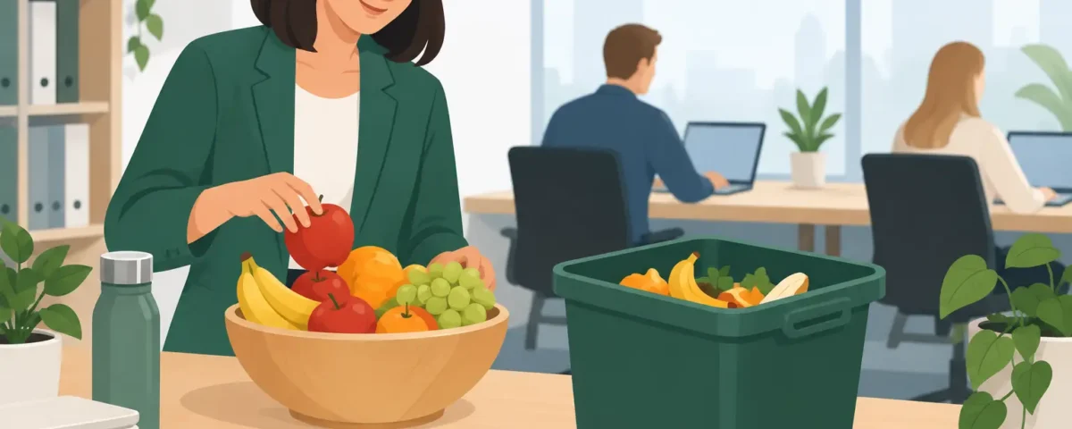 Reducer frugtspild på kontoret med en enkel plan